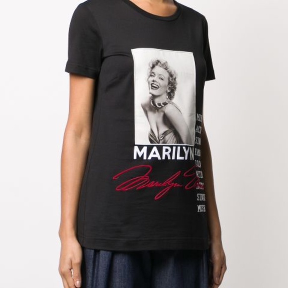 dolce & gabbana Marilyn Monroe print t-shirt in black size 36..NWOT - Picture 3 of 5